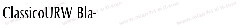 ClassicoURW Bla字体转换